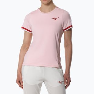 Damen-Tennis-T-Shirt Mizuno Stargazer Tee pinkesque