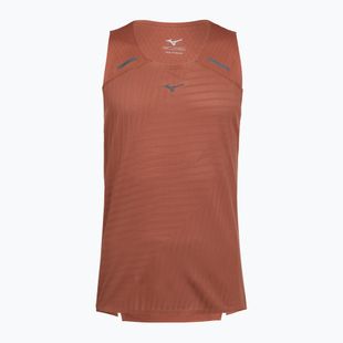 Herren-Laufshirt Mizuno Tech Light Tank copper brown