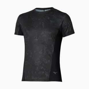 Herren-Laufshirt Mizuno Active DryAeroFlow Graphic black/gray