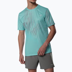 Herren-Laufshirt Mizuno Core Graphic Tee aquifer