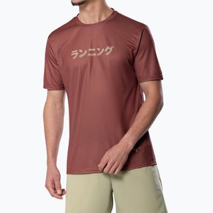 Herren-Laufshirt Mizuno Core Graphic Tee copper brown
