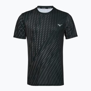 Herren-Laufshirt Mizuno Core Graphic Tee black/gray