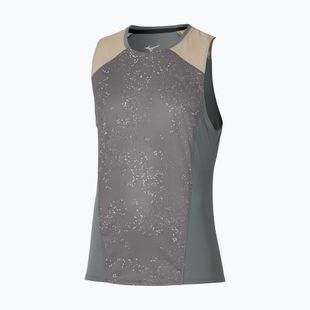 Herren-Laufshirt Mizuno Active DryAeroFlow Graphic Tank Top lava smoke