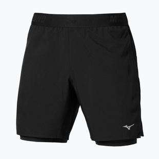 Herren-Laufshorts Mizuno Core 7.5 Inches 2in1 black