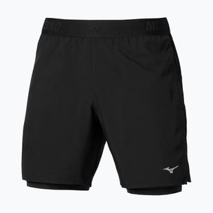 Herren-Laufshorts Mizuno Core 5.5 Inches 2in1 black