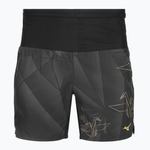 Herren-Laufshorts Mizuno Active Graphic Multi Pocket tan/orange