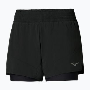 Damen-Laufshorts Mizuno Active 2in1 4.5 black