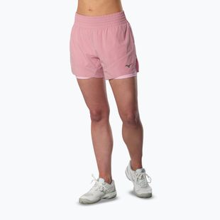 Damen-Laufshorts Mizuno Active 2in1 4.5 rose elegance