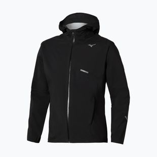 Herren-Laufjacke Mizuno Trail Waterproof 20K Hooded black