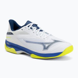 Tennisschuhe Mizuno Wave Exceed Court AC white/dazzling blue/lightning