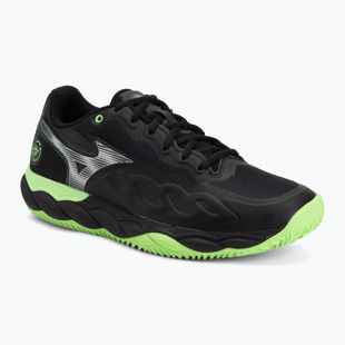 Padelschuhe Mizuno Wave Enforce Court Padel black/foliage green/glowing ap
