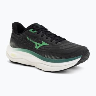 Herren-Laufschuhe Mizuno Wave Sky 9 black/goblin green/alpine green