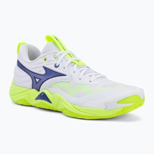 Volleyballschuhe Mizuno Wave Momentum Elite white/lightning yellow/dazzling blue