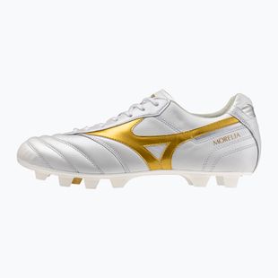 Fußballschuhe Mizuno Morelia II Japan FG white/football gold/galaxy silver