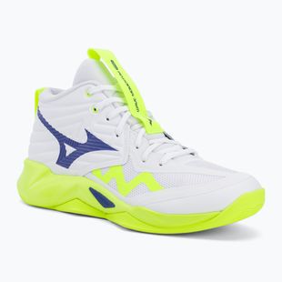 Volleyballschuhe Mizuno Wave Momentum Pro Mid white/lightning yellow/dazzling blue