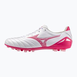 Fußballschuhe Mizuno Morelia Neo IV Pro AG white/fuchsia purple/fuchsia purple