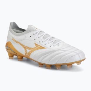Fußballschuhe Mizuno Morelia Neo IV Beta Elite FG white/mp gold/cool gray 3c