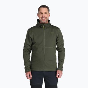 Herrenpullover Rab Superflux Hoody army QFE-89