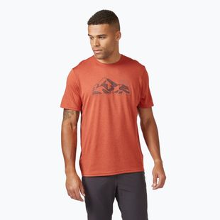 Shirt Herren Rab Mantle Mountain Tee red clay