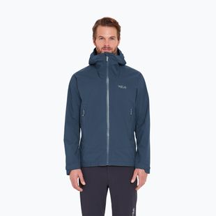 Regenjacke Herren Rab Downpour Light tempest blue