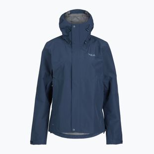 Damen Regenjacke Rab Downpour tempest blau
