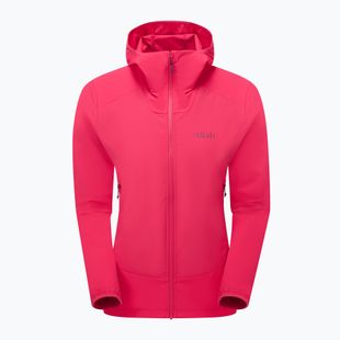 Damen Softshelljacke Rab Borealis Hoody Wassermelone