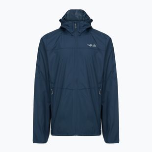 Men's Rab Windgather Hoody Jacke tempest blau