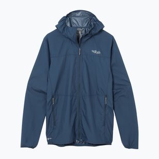 Men's Rab Windgather Hoody Jacke tempest blau