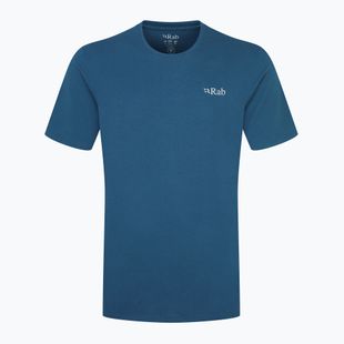 Herren Rab Stance Mountain Peak T-shirt Sturm blau