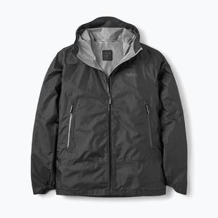 Herren-Regenjacke Rab Phantom Mountain black