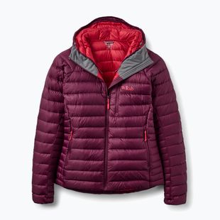 Damen-Daunenjacke Rab Microlight Alpine Hoody mulberry