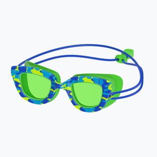 Speedo Kinderschwimmbrille Sunny G Pop Seasiders Print speedo blau camo / jello grün
