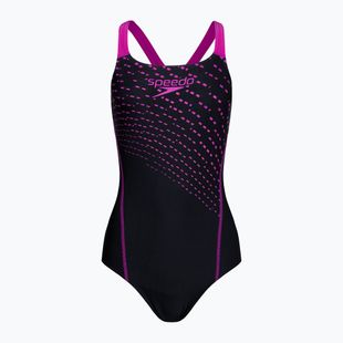 Speedo Medley Logo 1 Stück Damen Badeanzug schwarz/violett