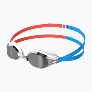 Schwimmbrille Speedo Fastskin Speedsocket 2 Mirror siren red/picton blue/smk/sil