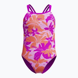 Einteiler Badeanzug Kinder Speedo Printed Twinstrap diva