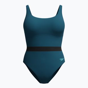 Einteiler Badeanzug Damen Speedo Shaping LuniaGlow One Piece dark teal