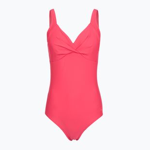 Damen-Einteiler Badeanzug Speedo Shaping Cross Knot raspberry fill/vermilion/punch