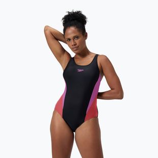 Damen Badeanzug Speedo Colourblock 2.0 neon violet