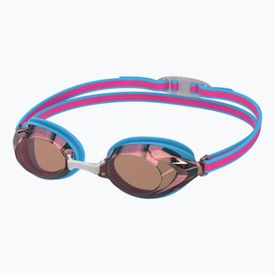 Schwimmbrille Kinder Speedo Vanquisher 3.0 Mirror picton blue/vermillion/gold mirror