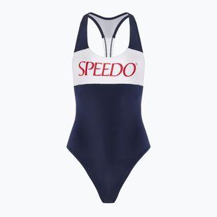 Speedo Colourblock Racerback Damen Badeanzug einteilig peacoat