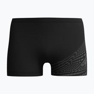 Herren-Badeboxershorts Speedo Medley Logo Aquashort black/usa charcoal
