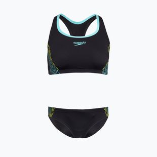 Speedo Placement hypergelber zweiteiliger Badeanzug für Damen