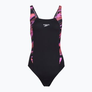 Damen Badeanzug Speedo HyperBoom Splice Muscleback neon violet