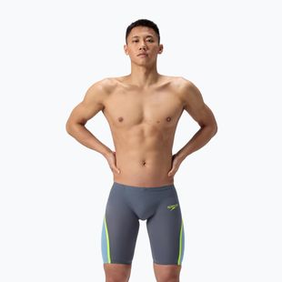 Herren-Schwimmjammer Speedo Fastskin LZR Intent 2.0 Jammer grau lead/acadia blau/hyper gelb
