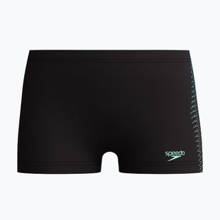 Badeshorts Kinder Speedo Plastisol Placement Aquashort black/alfalfa green
