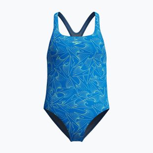 Badeanzug Kinder Speedo HyperBoom Allover Medalist lagoon blue/celeste