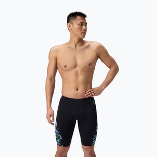 Speedo Männer schwimmen Jammer ML gedruckt Seite gespleißt gloral glitch/schwarz