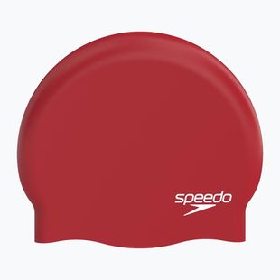 Schwimmkappe Speedo Plain Moulded Silicone Speedo Red