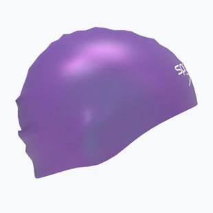 Schwimmkappe Speedo Fastskin Hiro galaxy grape metallic/white metallic