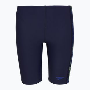 Jungen-Badeboxer Speedo Plastisol Placement Jammer Peacoat/Deepsapphire